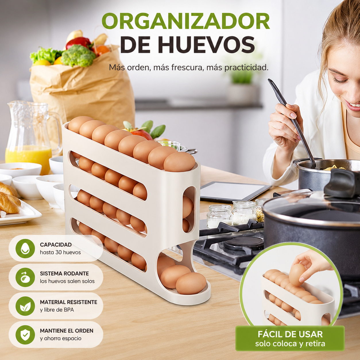 Organizador de Huevos Automätico